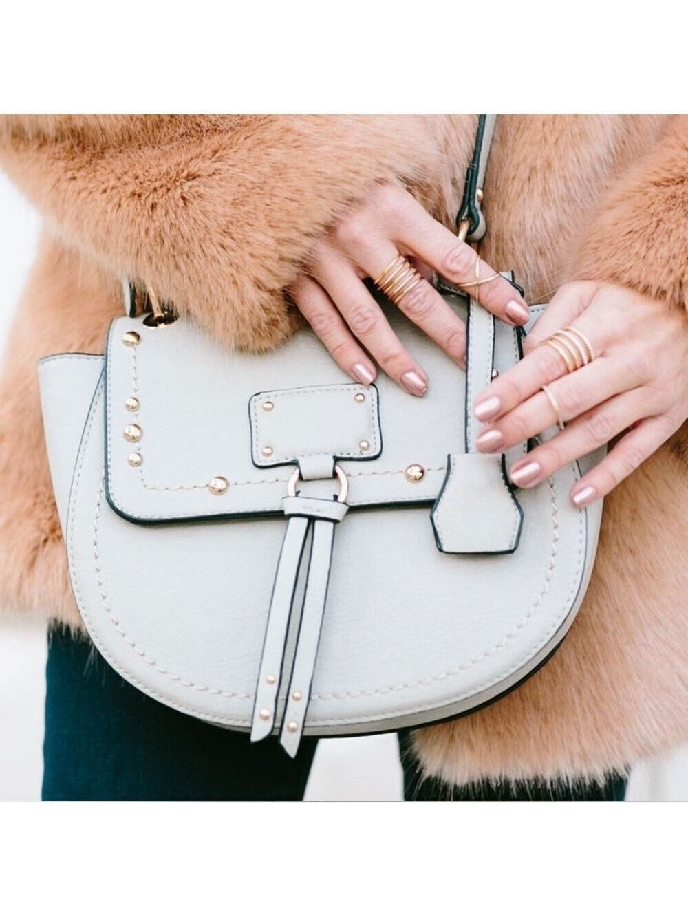Sole Society faux leather crossbody bag
